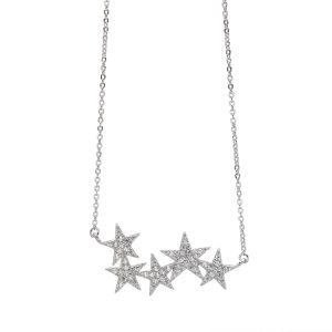 Collar plata ley con estrellas Salvatore 192c0042