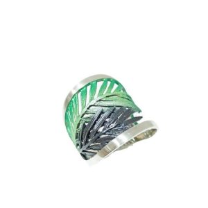 Anillo Plata ley Orfega hoja palmera 011327501-3