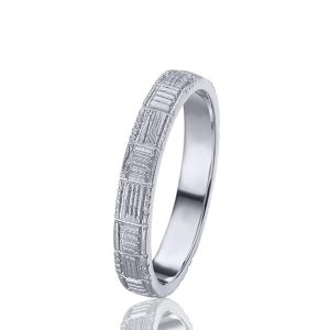 Alianza matrimonio oro blanco 05907ob