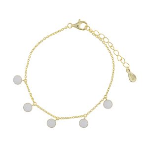 Pulsera plata chapada en oro Salvatore 213P0029