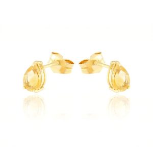 Pendientes oro 18kts citrino amarillo 8274CITR