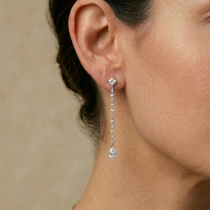 Pendientes plata ley con circonitas Salvatore 195a0080