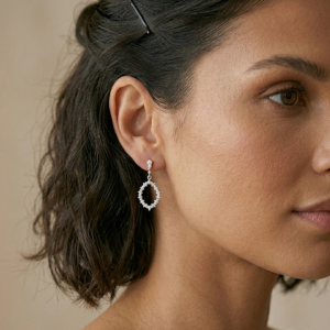 Pendientes plata ley y circonitas Salvatore 112A0275