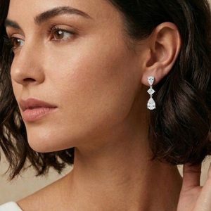 Pendientes plata de ley y circonitas Camaleoni wp067/lp