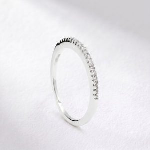 Anillo compromiso en plata 1ª ley 16550AN