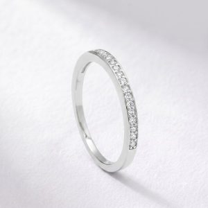 Anillo compromiso en plata 1ª ley 16549AN